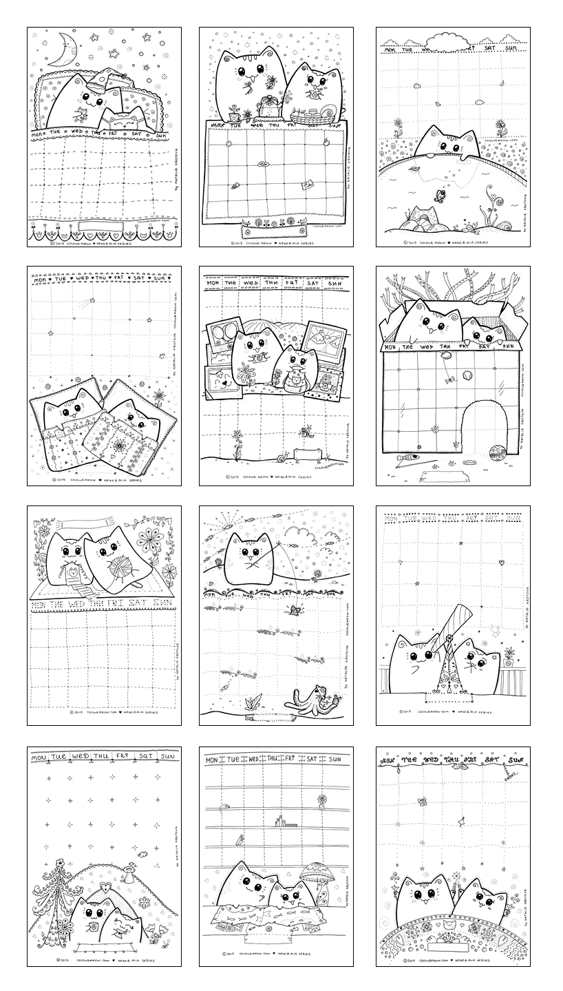 Printables - Cute Cats 1